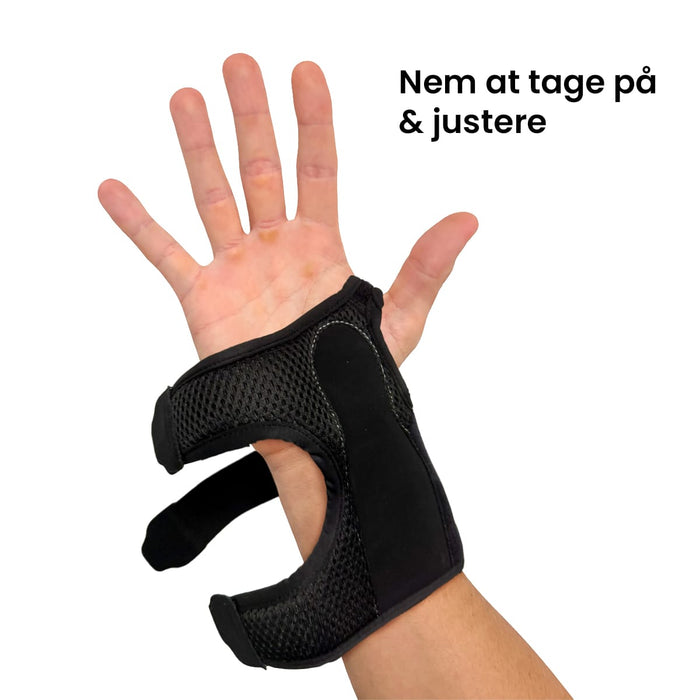 Håndledsstøtte med støtteskinne