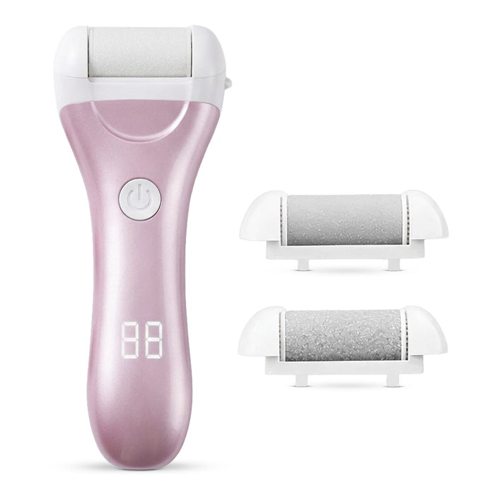 Kropsbutikken Elektrisk fodfil med 3 slibehoveder – Rosa