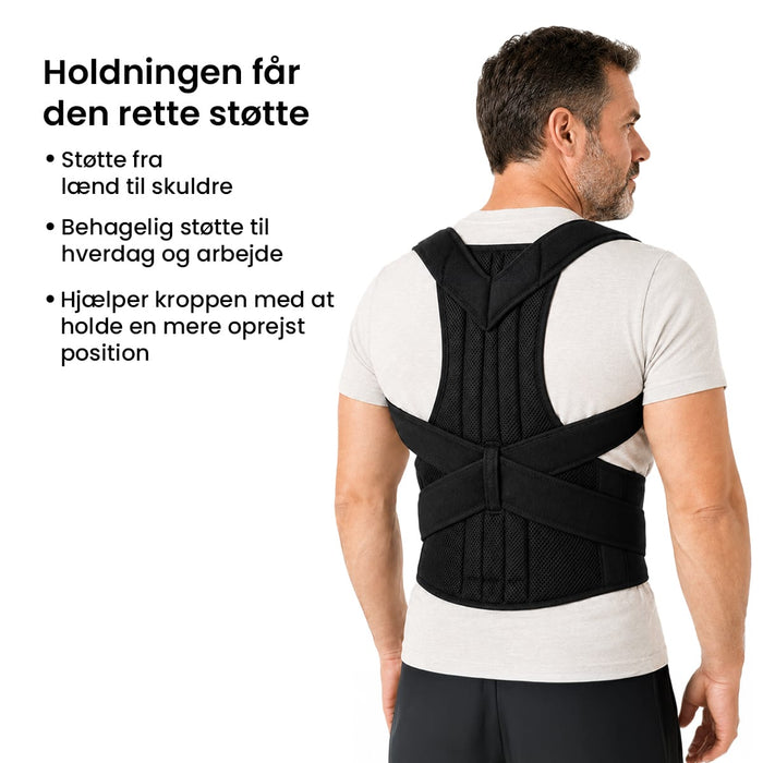 Holdningsvest med rygstøtte