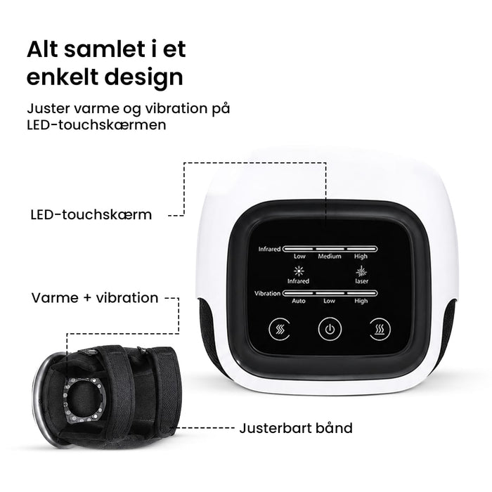 Knæmassager med varme og vibration