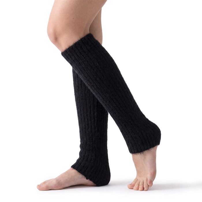 Kropsbutikken Benvarmere i cashmere – Sort