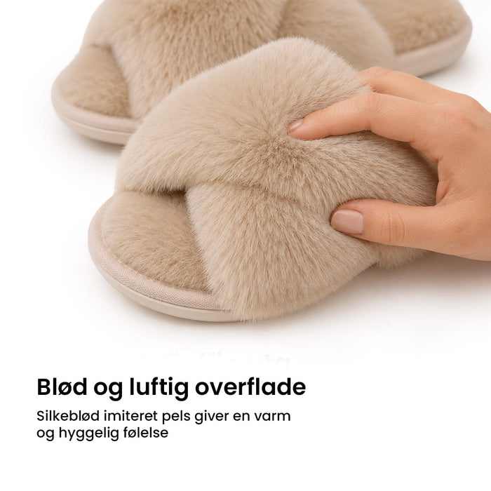 Vintertøfler fluffy