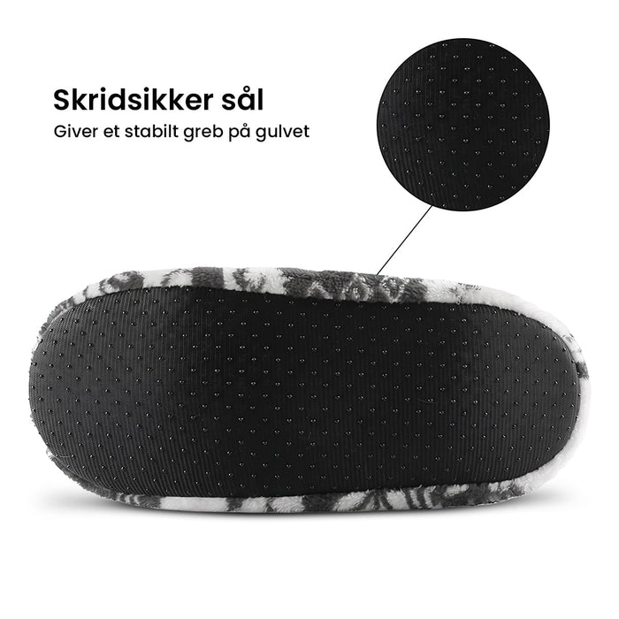 Forede tøffelsokker med elgmotiv