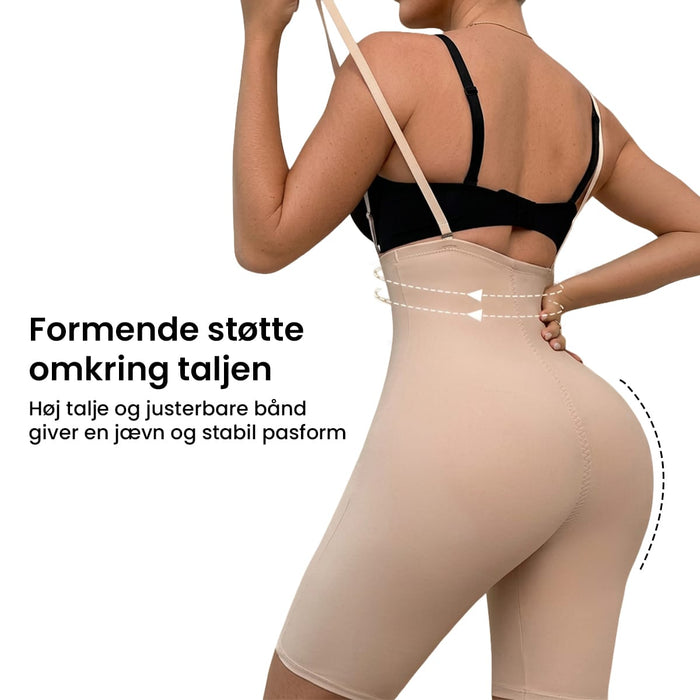 Shaping-shorts med skulderstropper