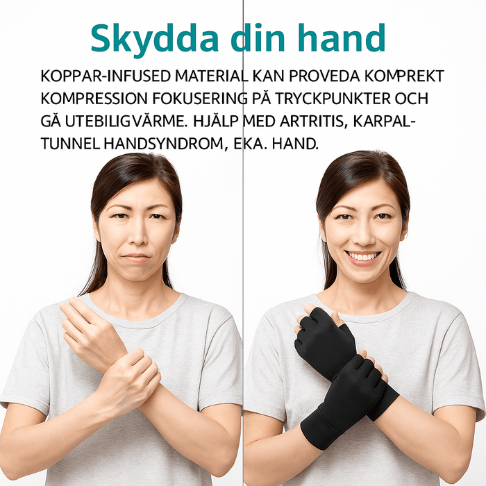 Kropsbutikken artrit Kompressionshandsker (koper)