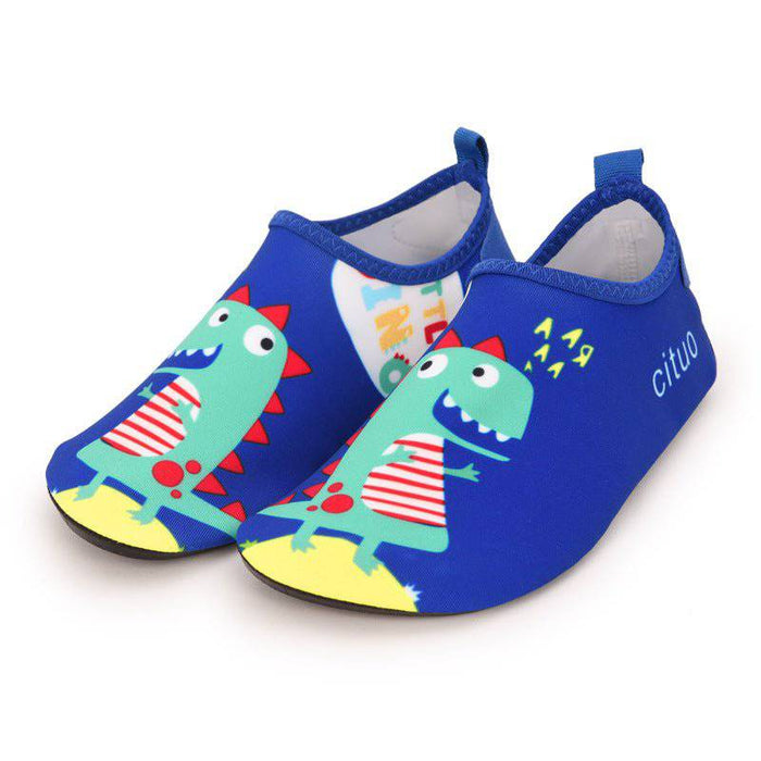 Kropsbutikken Barfodssko til børn Blå Dinosaur / 22-23 Badetøj til børn (anti-slip)