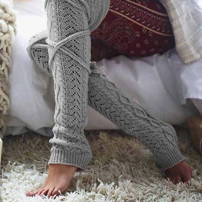 Kropsbutikken Benvanter Strikkede benvarmere