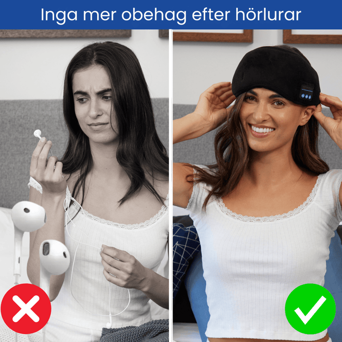 Kropsbutikken Bluetooth pandebånd Sovemaske Pro – Bluetooth Søvnmaske