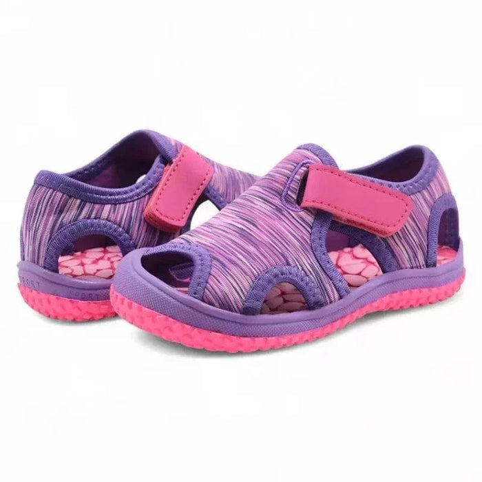 Kropsbutikken Børnesko Lila / 21 (Innersula 13,5 cm) Børnesandaler (velcro)