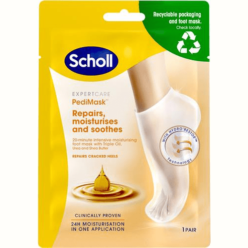 Kropsbutikken Fodmaske Scholl Blødgørende Fodmaske x3 Olie - 1 Par