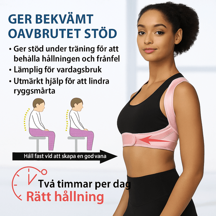 Kropsbutikken Haltung Holdningsvest (øvre ryg)