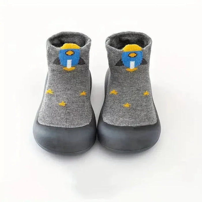 Kropsbutikken Hjemmesko Grå / 18-19 Tecknede Slip-on børnesko