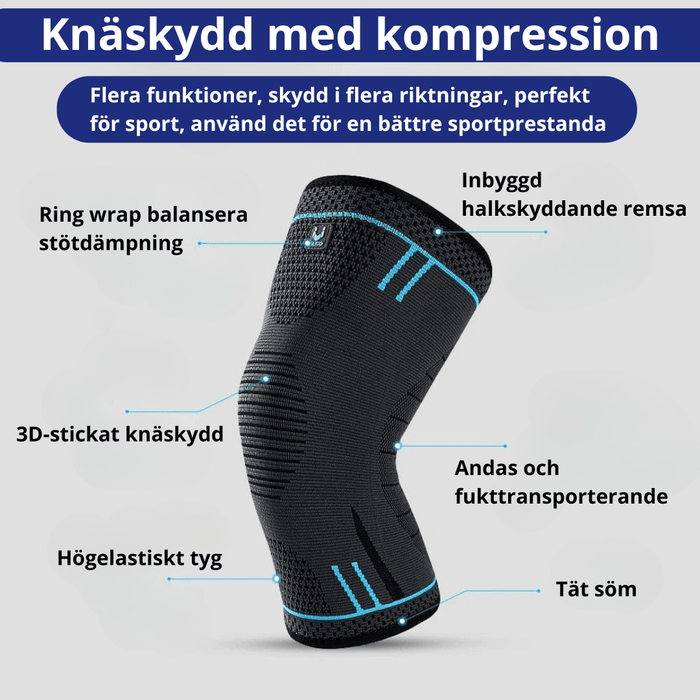 Kropsbutikken Knæbeskytter Knæbeskytter med kompression