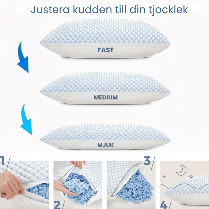 Kropsbutikken kødkugle Kølende pude med bambusfiber og memory foam