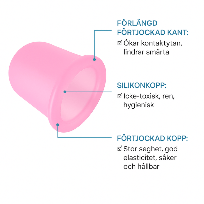 Kropsbutikken Koppemassage Koppsæt (4 stk)