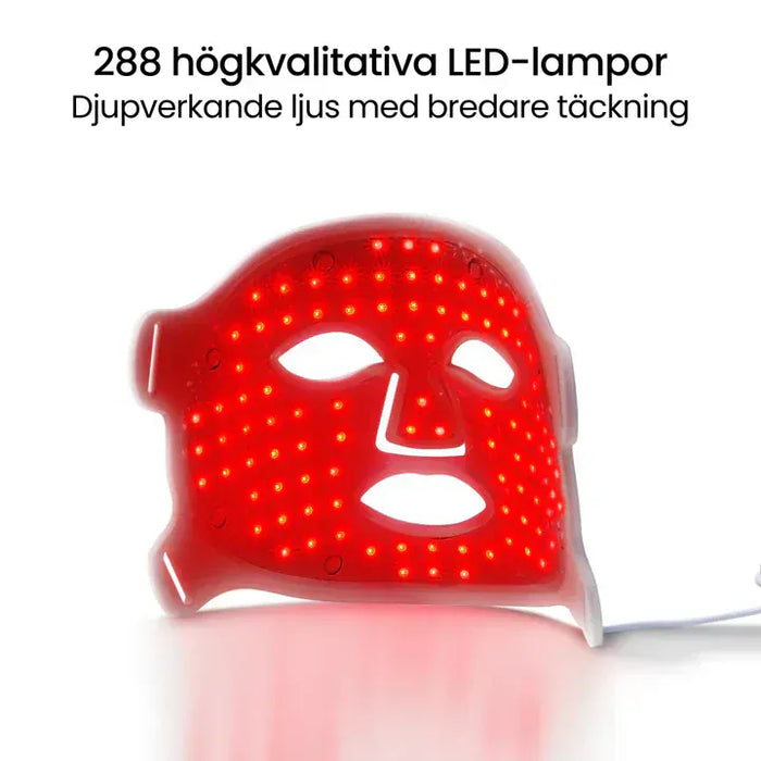 Kropsbutikken Rødt lys terapi Rødlysterapi ansigtsmaske med 7 bølgelængder