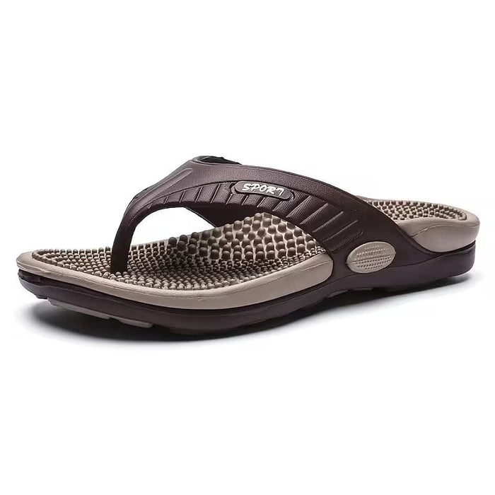 Kropsbutikken Tøfler Brun / 40 Massage Flip-Flops