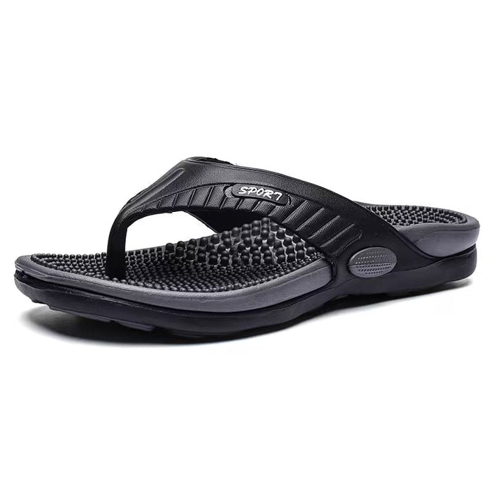 Kropsbutikken Tøfler Sort / 40 Massage Flip-Flops